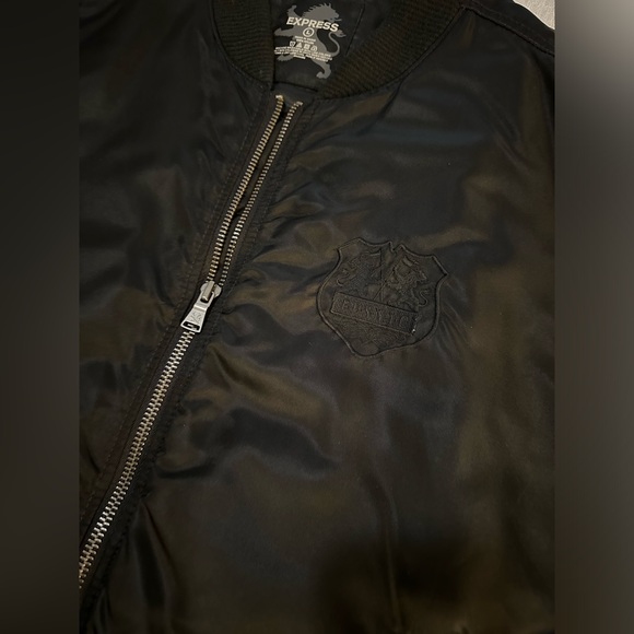 Express | Bomber Jacket & Pull Tag | Mens | Large | Black - Picture 3 of 5